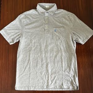 Johnnie-o hangin’ out polo original 4-button polo Heather grey size Men’s small